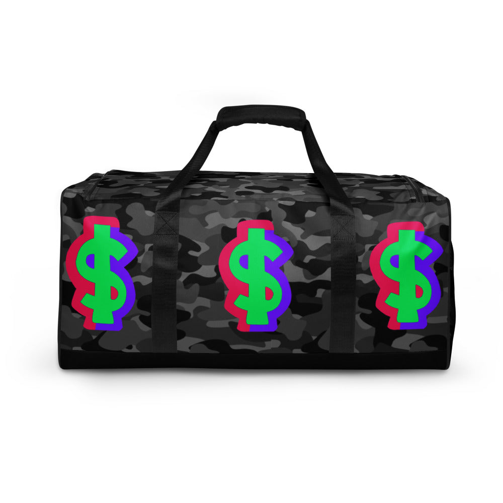 Dollars - Black Camo Duffle Bag