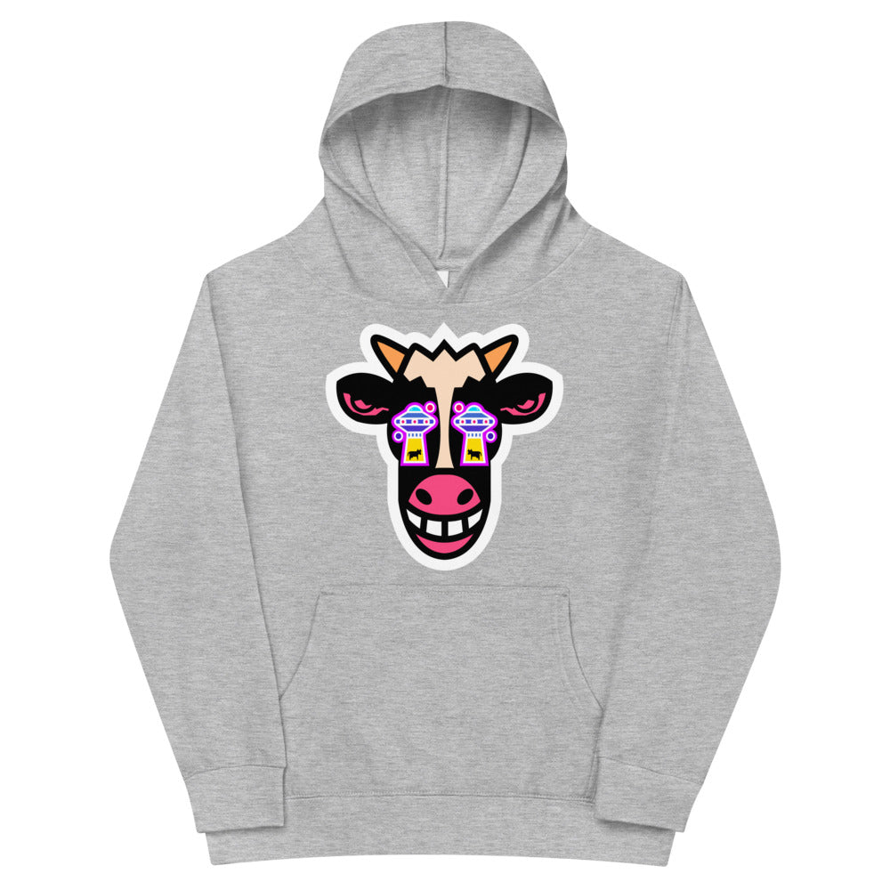 "ufos" - Athletic Heather Kids fleece hoodie