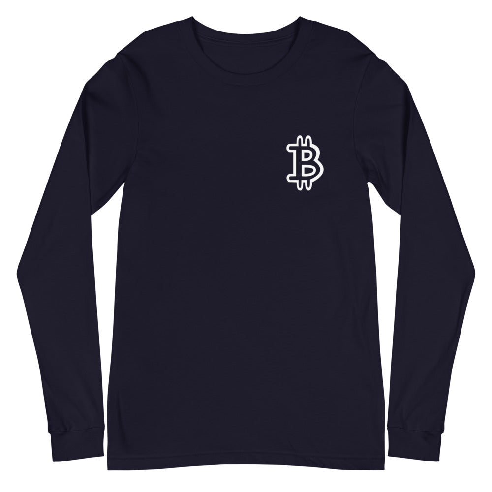 Bitcoin - Navy Long Sleeve