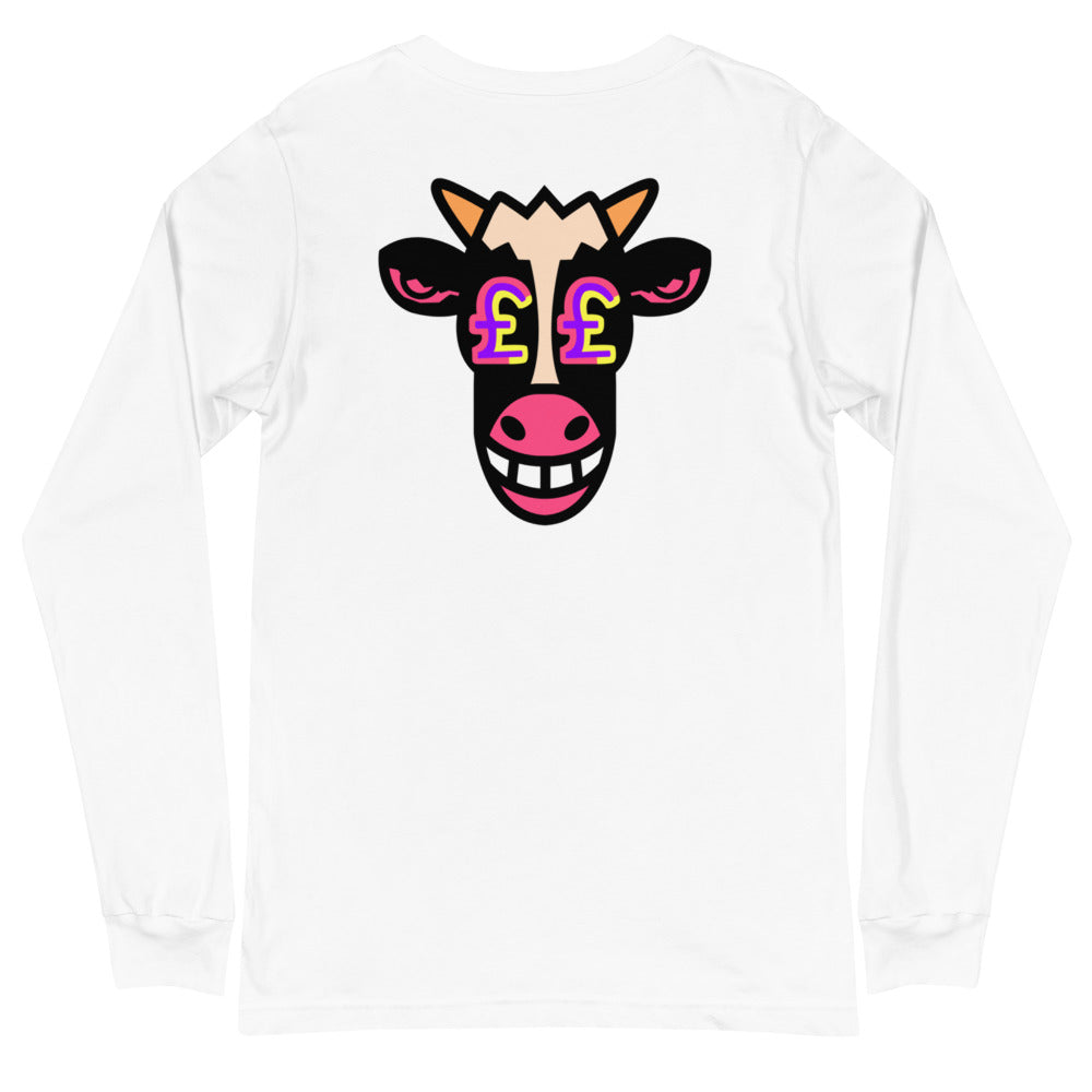 Pound - White Long Sleeve Tee