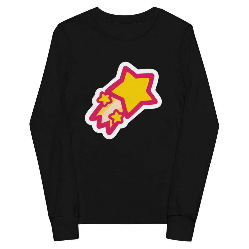 supernova - Black Youth long sleeve tee