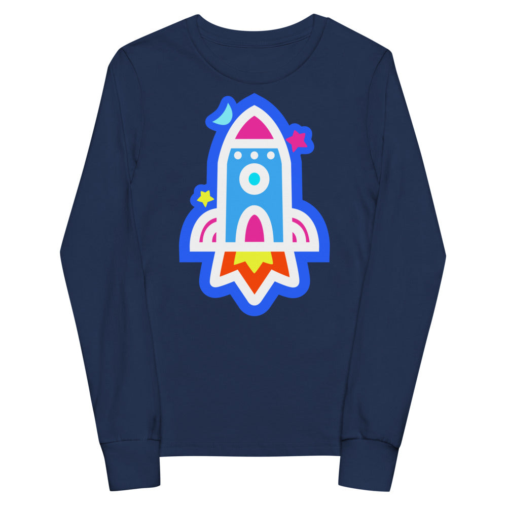 blastoff - Navy Youth long sleeve tee